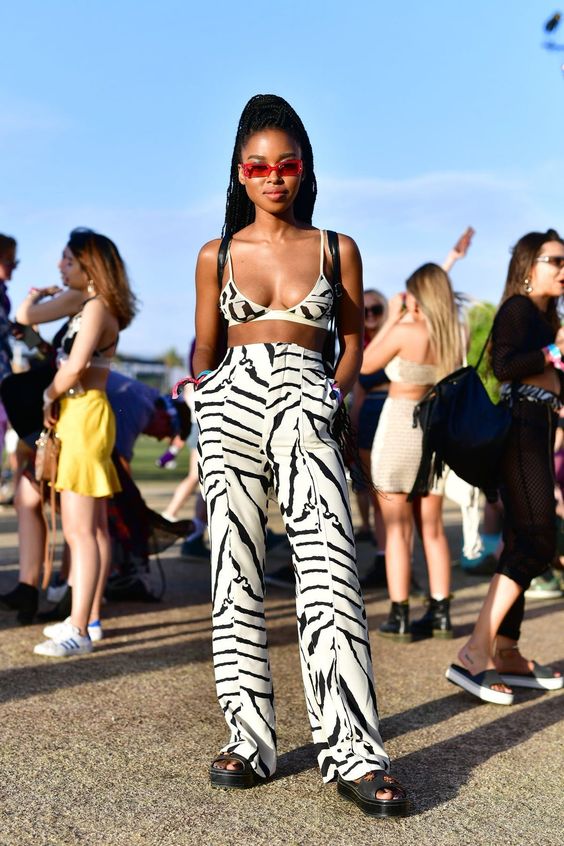 Zebra print outfit